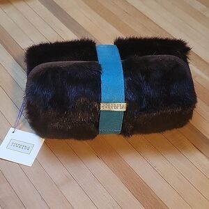 Stephanie Johnson Fur Glam Makeup Bag
